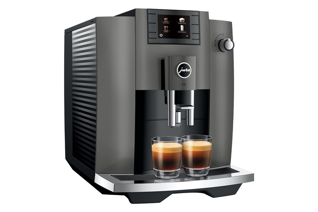 JURA E6 Dark Inox (EC) + €21 Gratis koffie