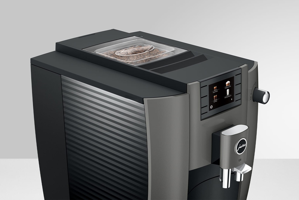 JURA E6 Dark Inox (EC) + €21 Gratis koffie