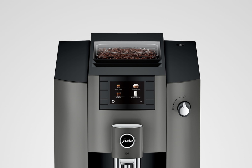 JURA E6 Dark Inox (EC) + €21 Gratis koffie