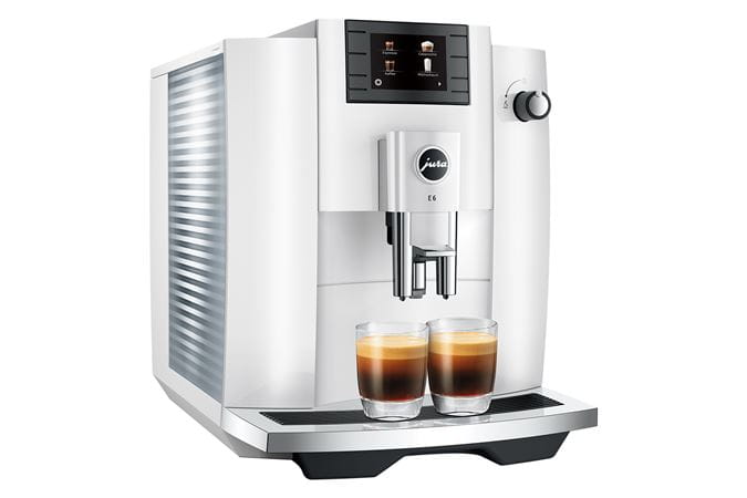 JURA E6 Piano White (EC) + €21 Gratis koffie