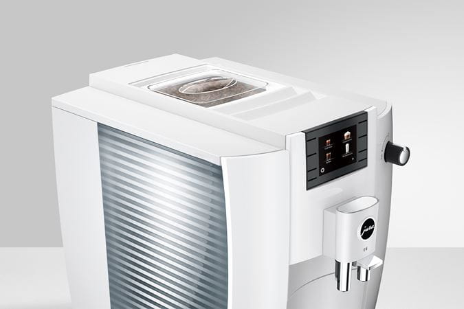 JURA E6 Piano White (EC) + €21 Gratis koffie