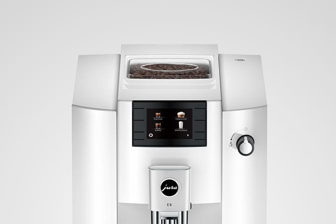 JURA E6 Piano White (EC) + €21 Gratis koffie