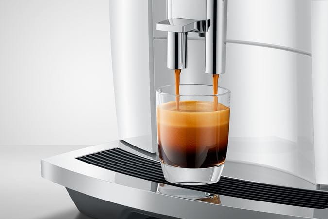 JURA E4 Piano White (EA) + €21 Gratis koffie