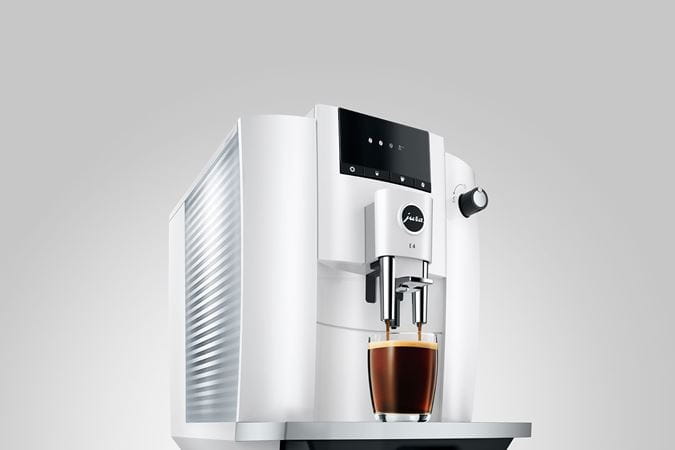 JURA E4 Piano White (EA) + €21 Gratis koffie