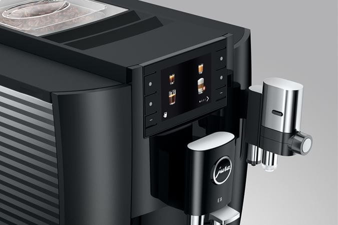 JURA E8 Piano Black (EC) + €21 Gratis koffie