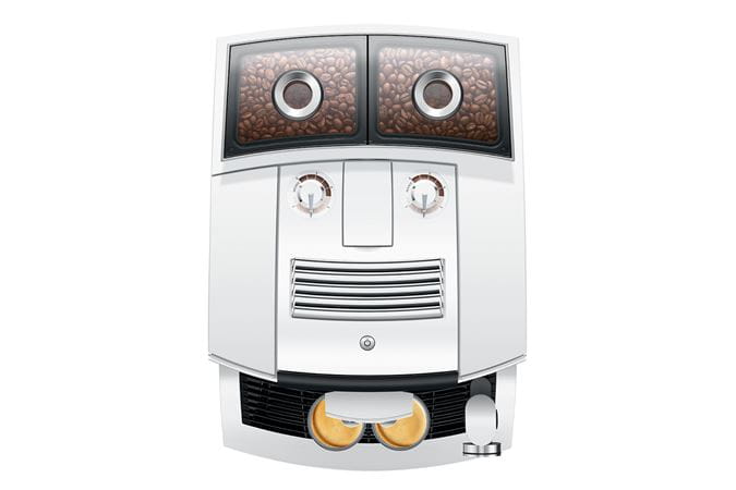 JURA J8 Twin Diamond White (EA) + €42 Gratis koffie