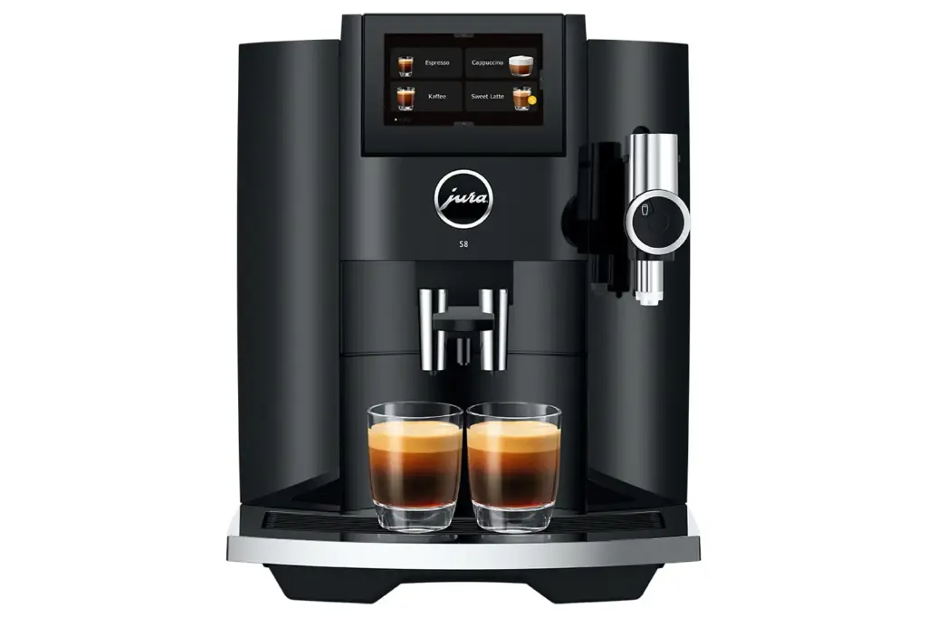 JURA S8 Piano Black (EB) + €42 Gratis koffie