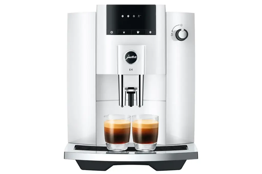 JURA E4 Piano White (EA) + €21 Gratis koffie