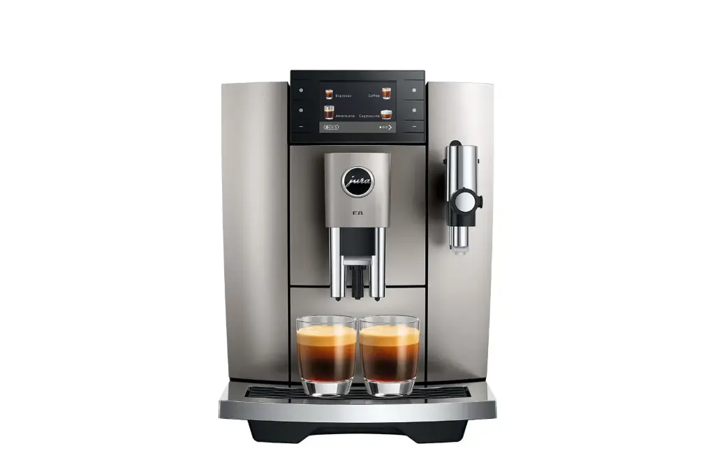 JURA E8 Midnight Silver (ED) + €23 Gratis koffie