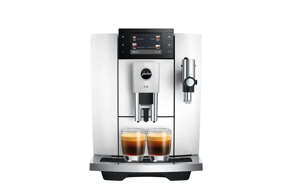 JURA E8 Piano White (ED) + €23 Gratis koffie
