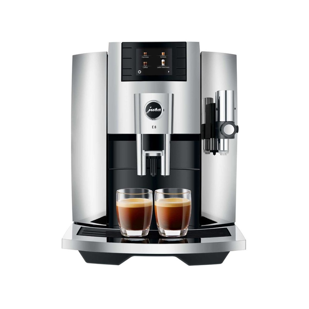 JURA E8 Chrome (EB) + €21 Gratis koffie