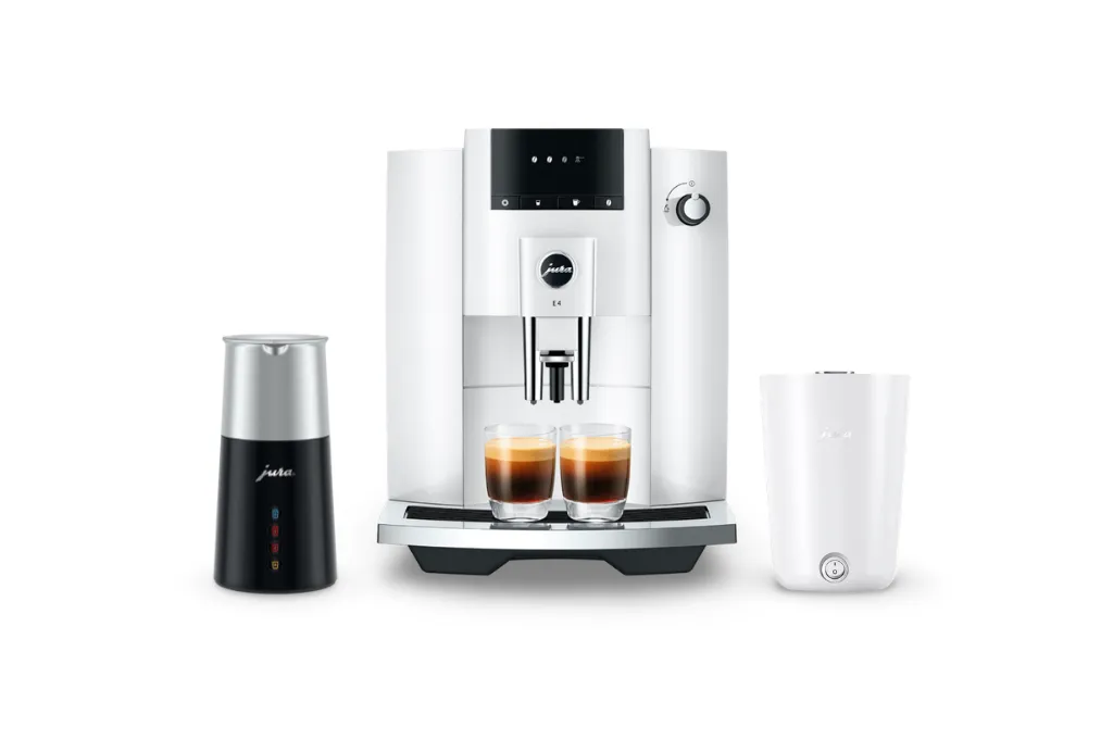 JURA E4 Piano White (EA) - Premium Bundel