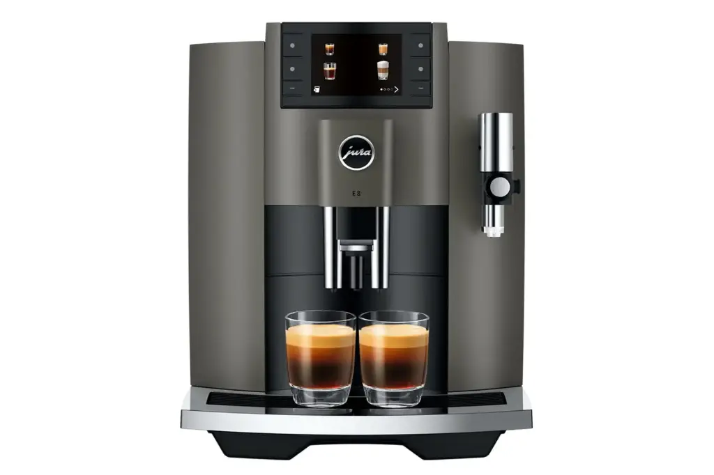 ​​​​​​​​​​JURA E8 Dark Inox (EC) + €21 Gratis koffie