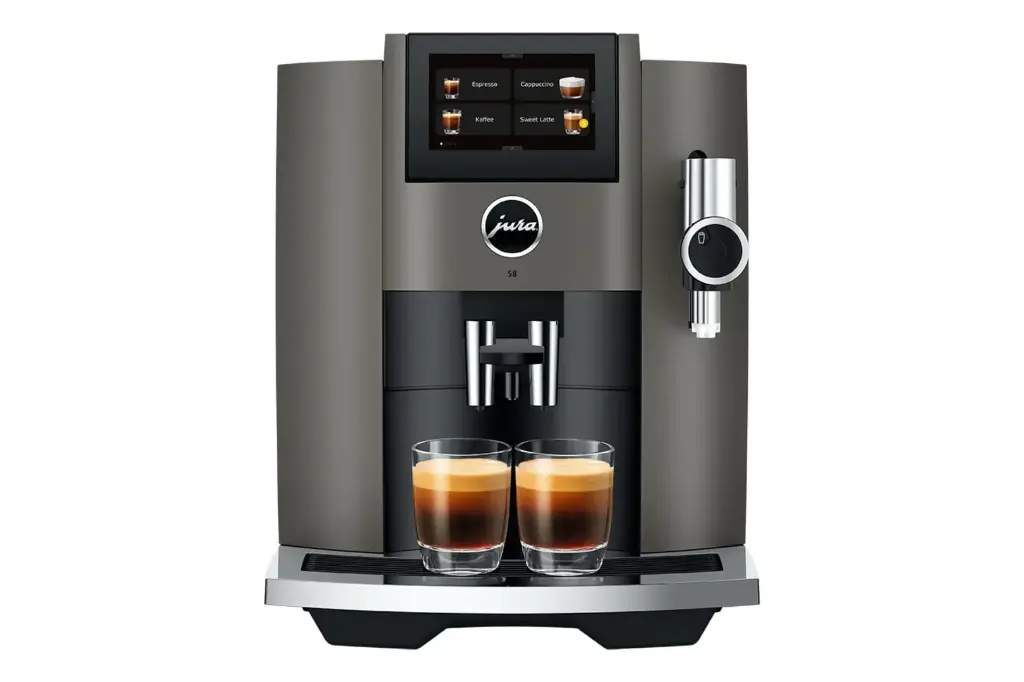 JURA S8 Dark Inox (EB) + €46 Gratis koffie