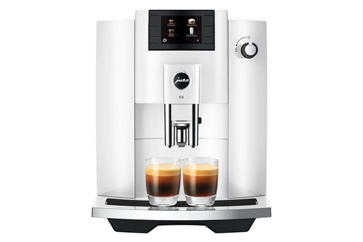 JURA E6 Piano White (EC) + €21 Gratis koffie